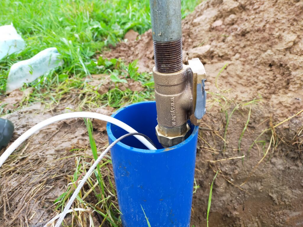 Обустройство скважины через адаптер